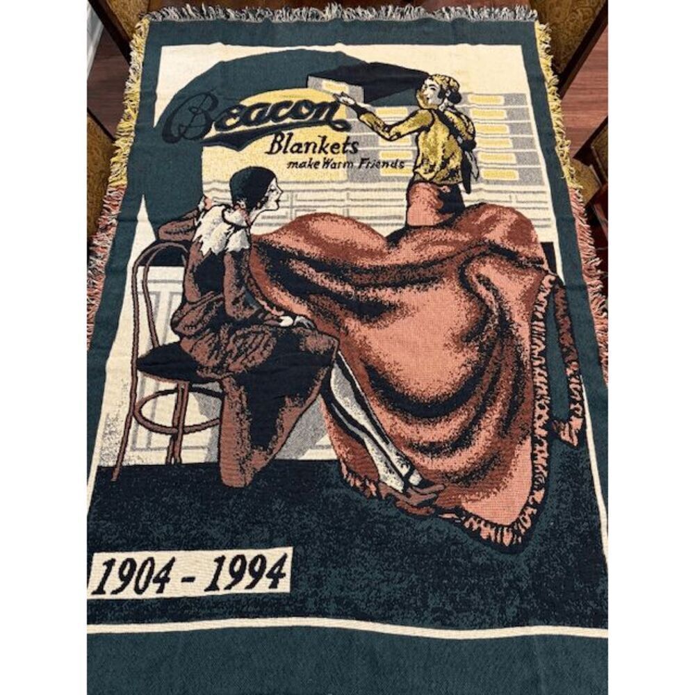 Beacon Blankets Make Warm Friends‎ Beacon Company Vintage Tapestry Blanket 48x72